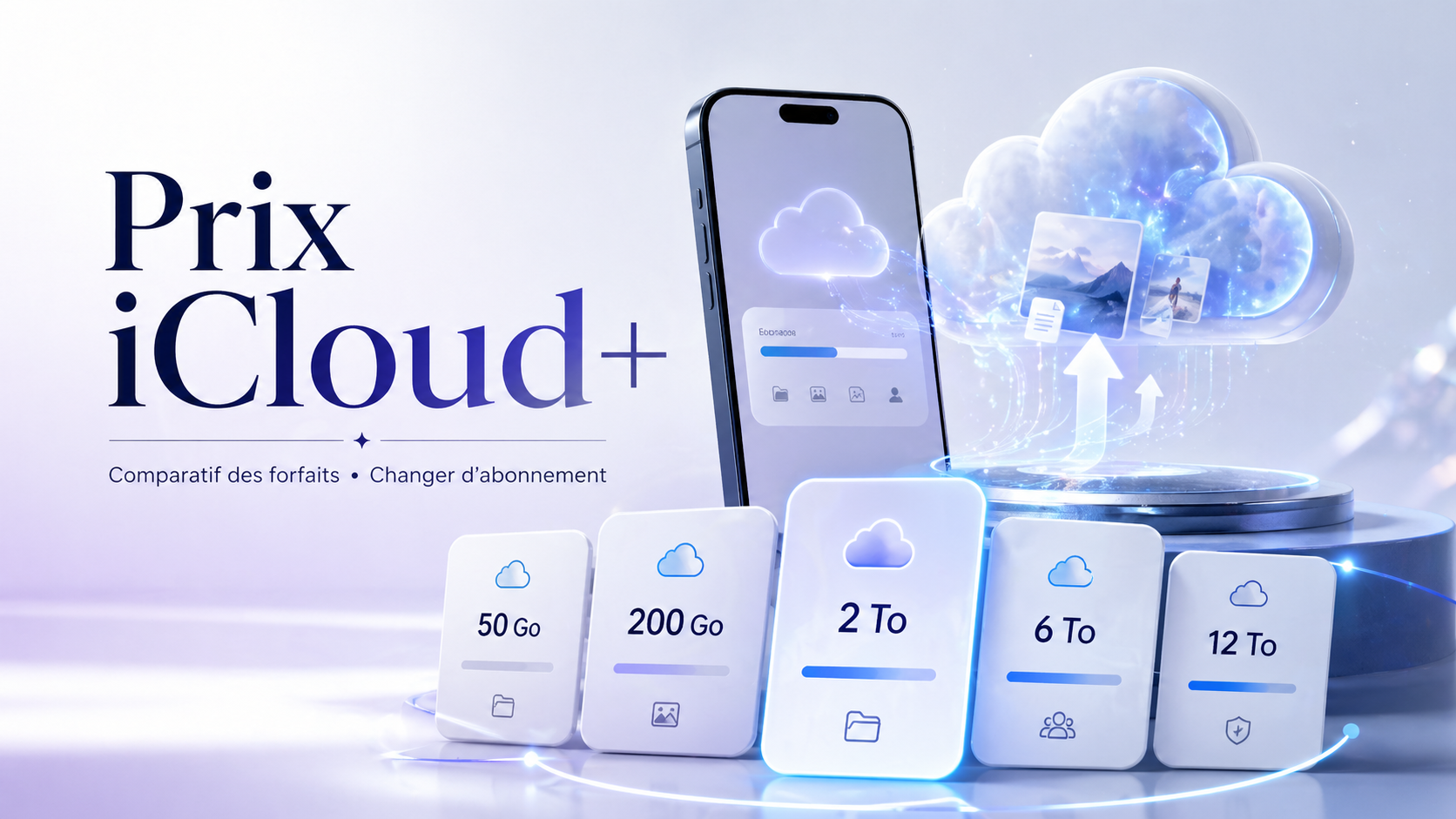 Prix iCloud+ : comparatif des forfaits et changer d'abonnement