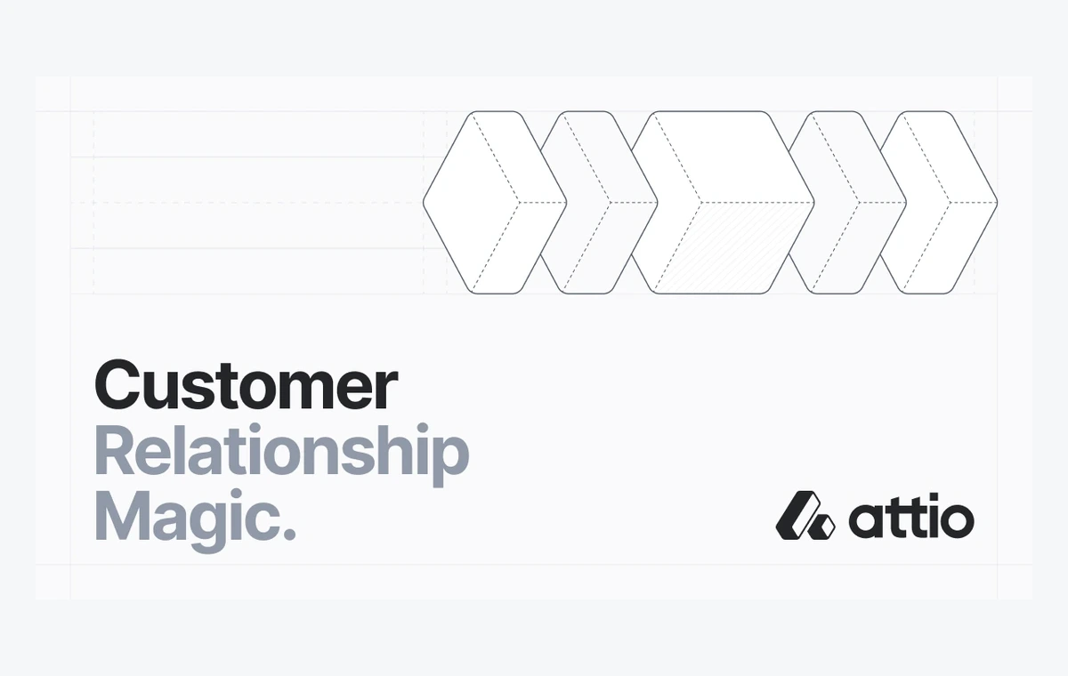 Visuel officiel Attio avec logo et promesse Customer Relationship Magic