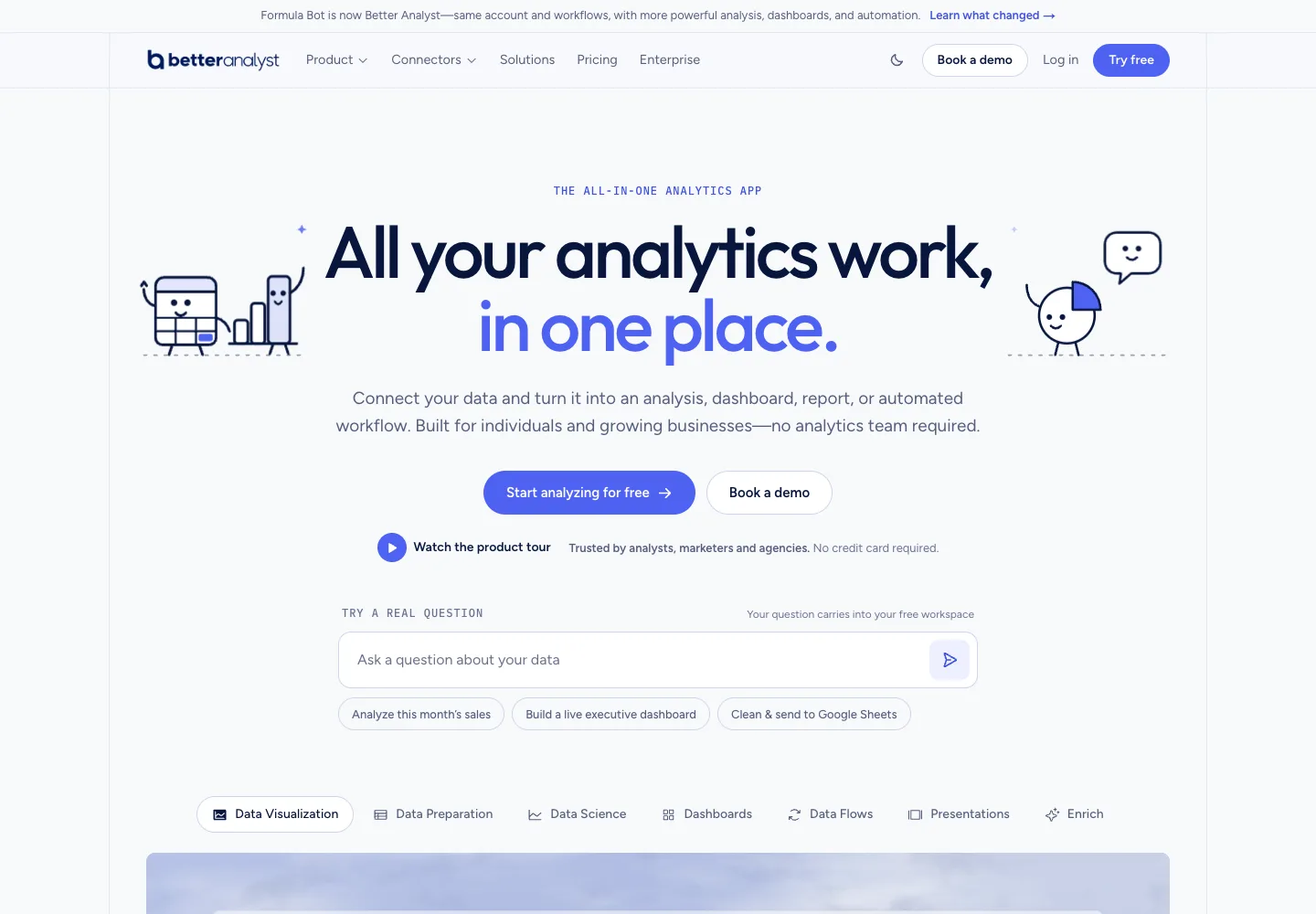 Site public Better Analyst et son espace d’analyse
