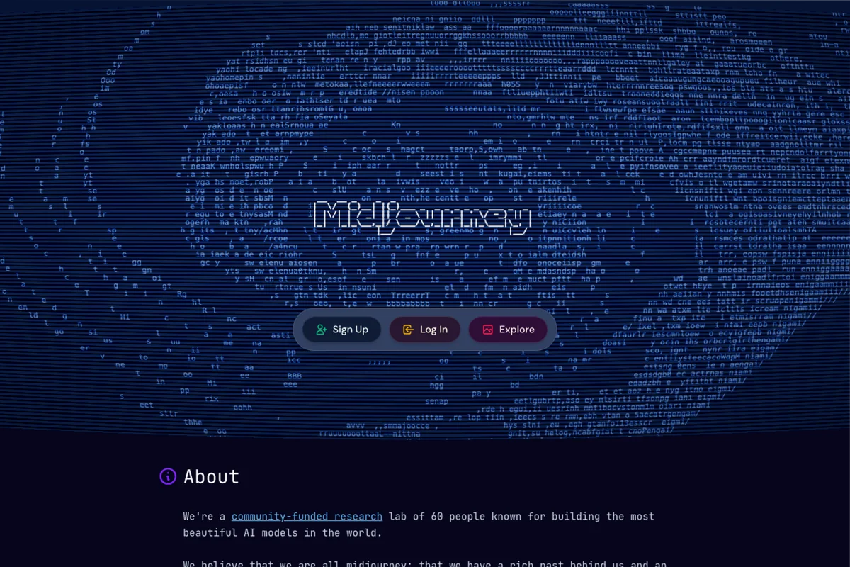 Découvrir l'interface de Midjourney - IA Technologie Interface de l'outil Midjourney - Avis et Test