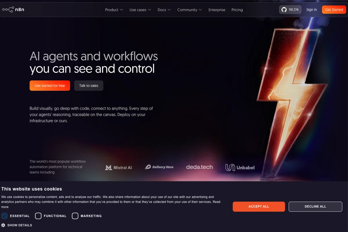 Interface de l'outil n8n - Avis et Test