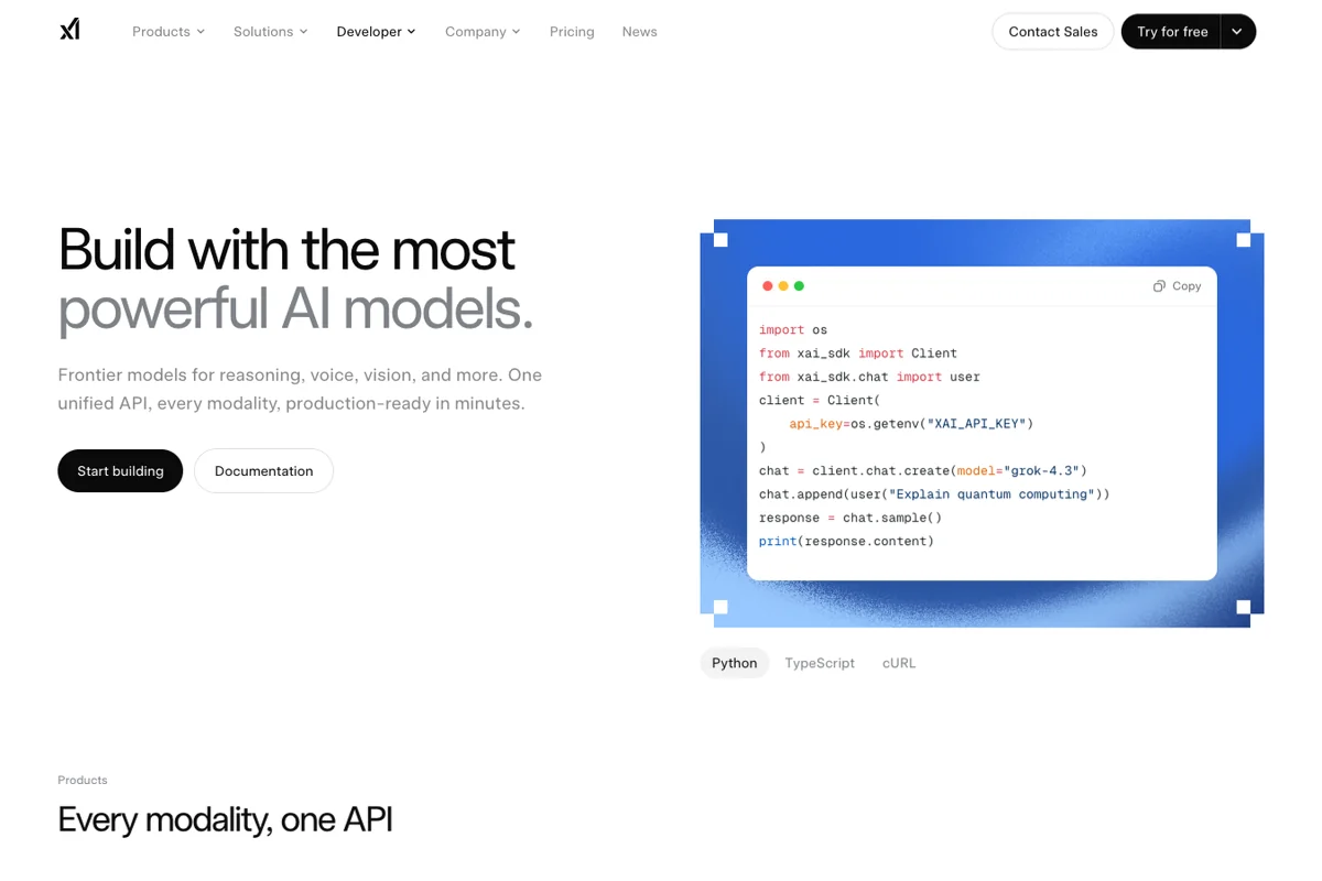 xAI API - Grok, voix temps réel et outils serveur Aperçu éditorial de xAI API pour agents vocaux Grok