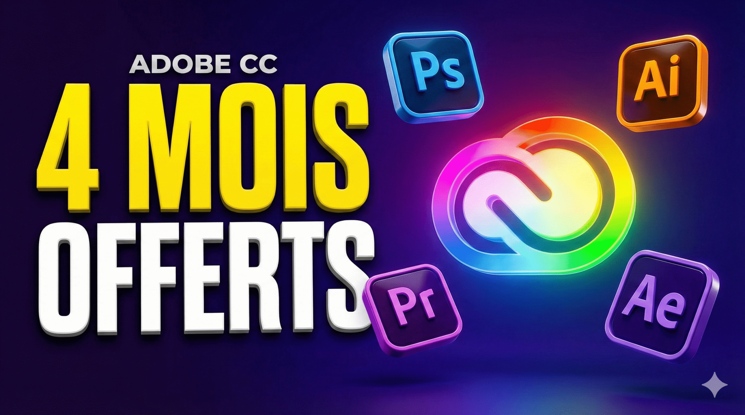 4 mois gratuits sur Adobe Creative Cloud : comment en profiter ?