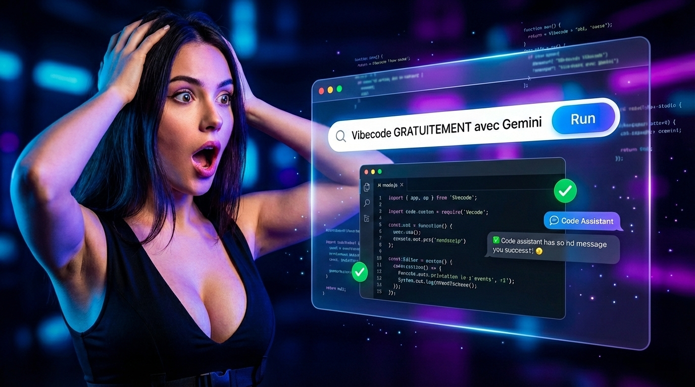 Vibe Code avec Gemini : Créez une Web App Gratuitement avec Gemini